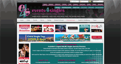 Desktop Screenshot of events4singles.com